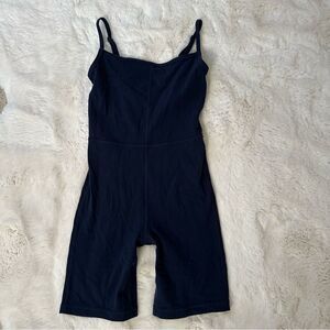 Aritzia Wilfred Free divinity romper in navy blue